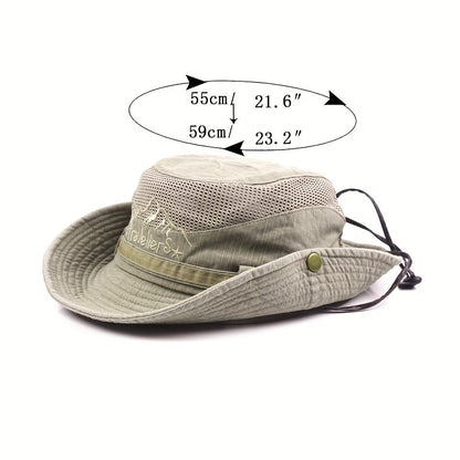 Zwarte Ademende Mesh Bucket Hat - Max