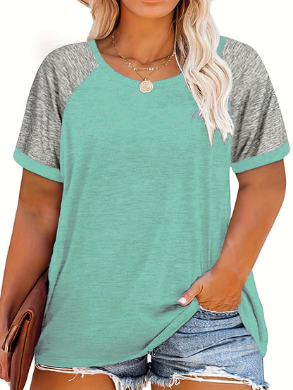 Blauw Raglan T-shirt - Ella