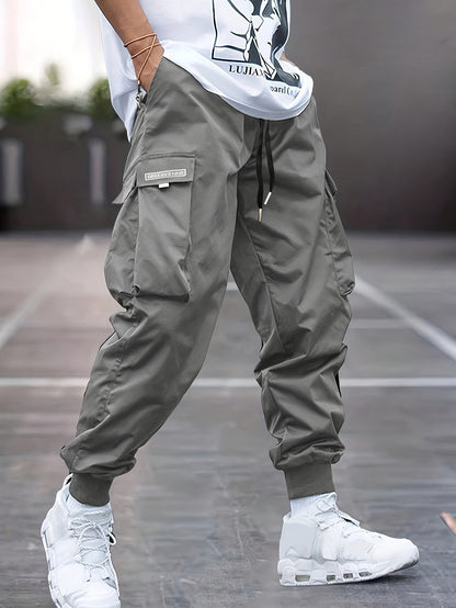 Zwarte Casual Cargo Broek - Lars